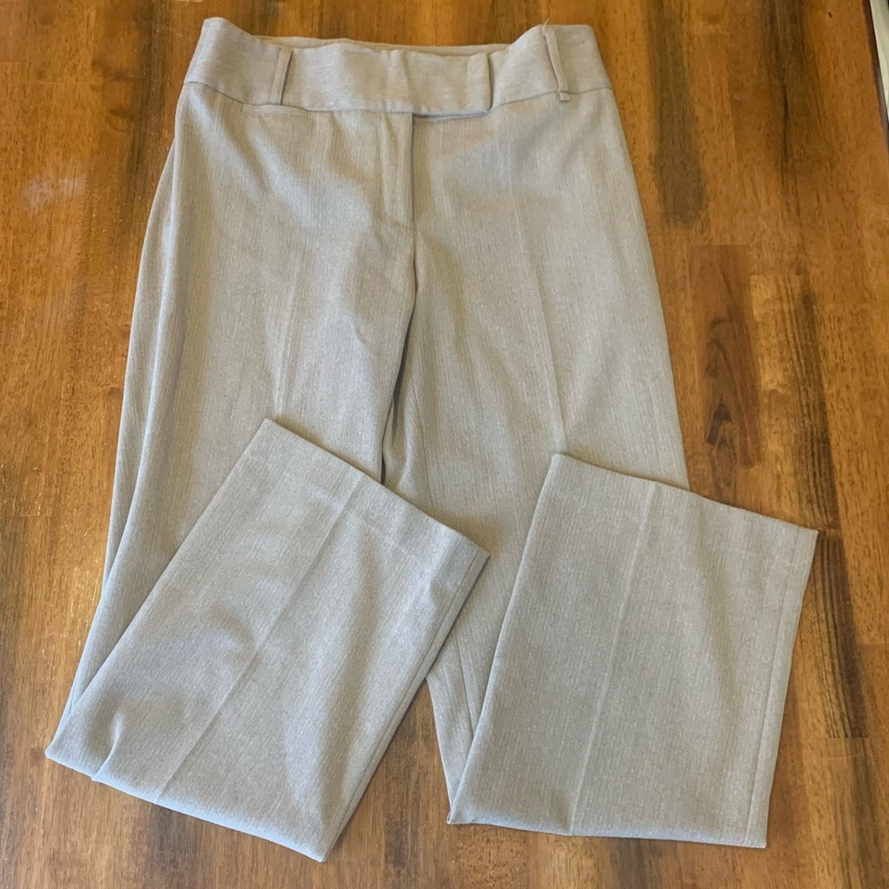 Rafaella Trousers 8 Elegant Beige Wide Leg Pants Business Casual Office